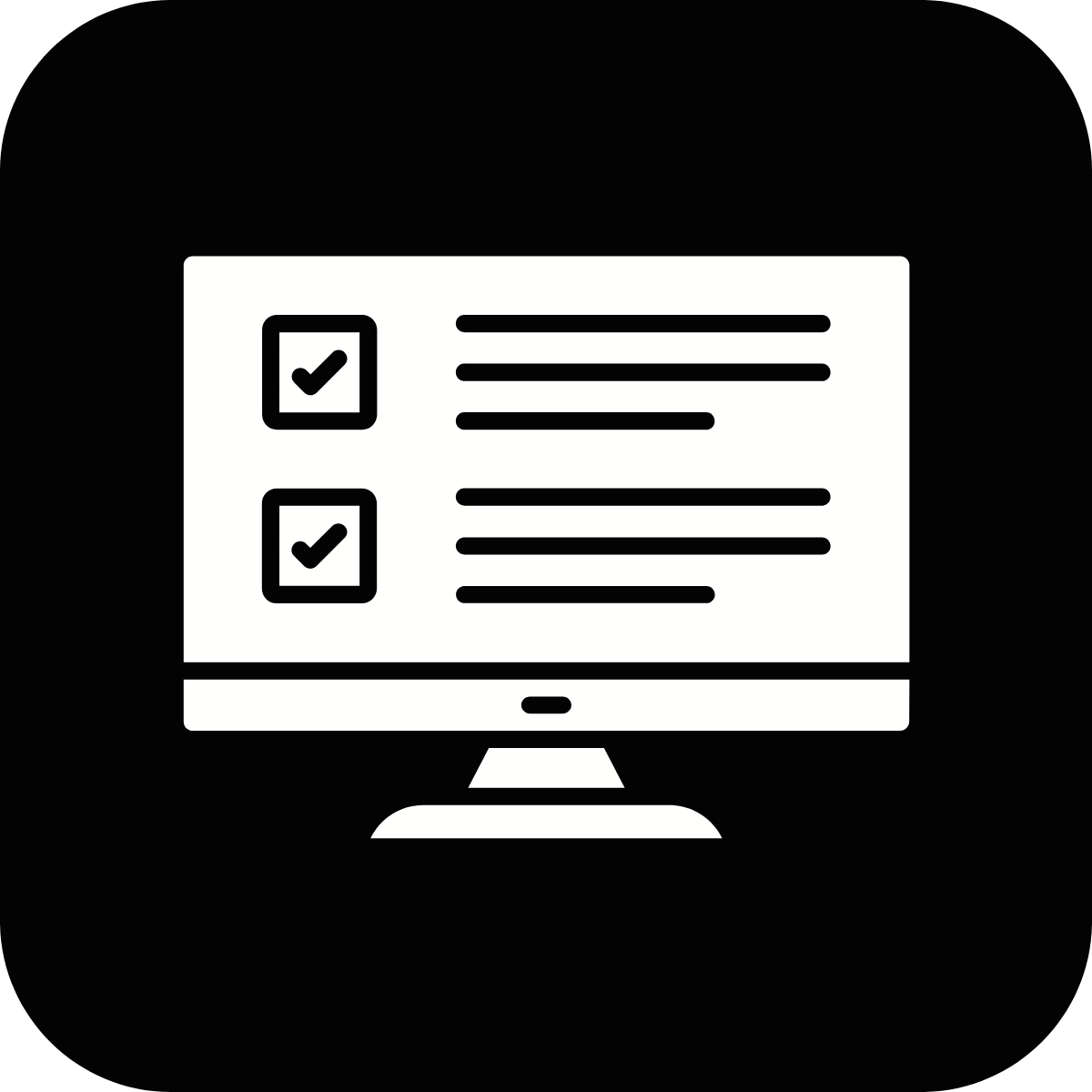 An icon of an LSAT practice test representing Step 1 in creating an LSAT study schedule
